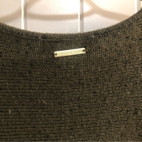 Michael Kors Olive Green Knit Sweater Size Small - Picture 3 of 4